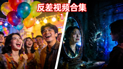 反差视频合集封面1 - 戏剧性场景对比画面